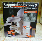 NEW/NIB Vintage Salton Space Age Espresso Cappuccino Maker, Mode EX-19 - WHITE
