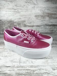 NEW Youth Vans x Barbie Pink Authentic Stackform Sneaker Sz 4