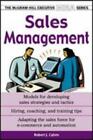 Sales Management by Calvin, Robert, Good Book