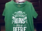 Vintage 90s Nothing Runs Like A Deere John Deere T Shirt Size Small Green Rare