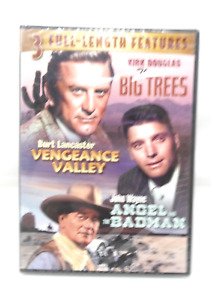 Big Trees, Vengeance Valley, Angel and the Badman. 3 western films. New sealed