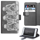 Skeletons Phone Case;PU Leather Flip Case;Cover For Samsung;Apple;Sony