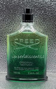 Creed Original Vetiver 3.3 oz / 100 ml Eau De Parfum Spray No Cap without Box
