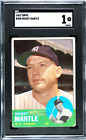 1963 Topps Mickey Mantle #200 SGC 1