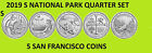 2019 S America the Beautiful National Park Quarter 5 Coin Set - ON HAND - UNC