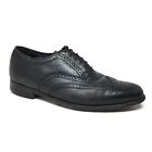 Florsheim Oxfords Dress Shoes Mens Size 10 3E Black Grain Leather Wingtip