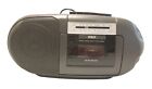 RCA Boombox Portable Cassette Recorder Player AM/FM Radio RP-7702A TESTED WORKS!