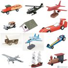 Wood Craft Kit Darice Jet Helicopter Birdhouse Limo Train Plane Truck ABCraft
