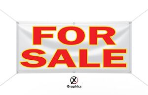 FOR SALE for sale Vinyl Banner advertising Sign. Full color 2x4 ft, 2x6, 3x10