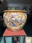 satsuma Japanese pottery vase Hand painted porcelain
