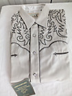 Old West Classic WESTERN Cowboy ROPER circa 1950 L Shirt Long sleeve EMBROIDERED