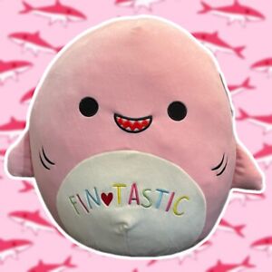 Selene the Pink Shark ‘Fintastic’ 16” Valentines Squishmallow ♡ BNWT RARE HTF