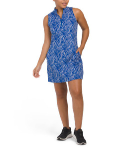 NWT Tommy Bahama Golf Tennis Beach Dress w/Shorts Pockets XS S M L XL Blue H1