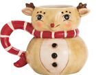 RETIRED Johanna Parker REINDEER Mug, Christmas Reindeer Mug NWT,Transpac