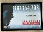 MISSION IMPOSSIBLE Tom Cruise SALES AWARD MOVIE FRAMED ART PRINT #1