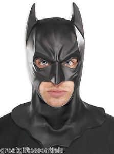 BATMAN MASK Cowl Adult Mens Full Overhead Dark Knight Rises Costume Accessory