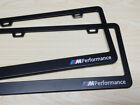License Plate Frame Tag Cover for BMW Series 1 2 3 4 5 M Black Aluminum License (For: More than one vehicle)