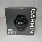 Garmin Fenix 6 Pro  Solar 47mm Plastic Black Case Band GPS Watch (0100241014)