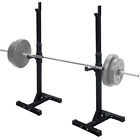 2pcs Gym Fitness Adjustable Squat Rack Bench Press Weight Lifting Barbell Stand