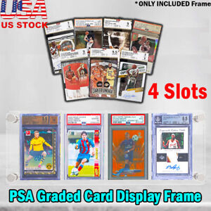 CF 4 Slot Acrylic Display Frame for PSA / CGC Graded Sports & Trading Card Slabs