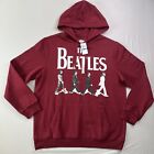 The Beatles Sweatshirt Mens X-Large Maroon Red Graphic Hoodie New NWTs
