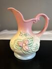 Vintage 1946 Hull Pottery Wildflower Blue & Pink Ewer Pitcher W2-5 1/2