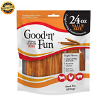 Good 'n' Fun Triple Flavor Ribs Rawhide Dog Chews, 24 oz., Free & Fast Shipping