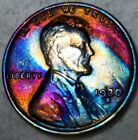 New Listing 1930 S Lincoln Wheat Cent Penny Beautifully Rainbow Toned Small Cent 1C US Coin