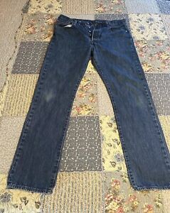 Vintage Levis 501 - Jeans Men's 38x34 Dark Blue 501 Made in USA Vtg 80’s Style