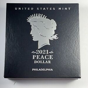 2021 Peace Silver Dollar Philadelphia In OGP - Read 21XH