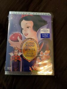 Snow White and the Seven Dwarfs Platinum Edition DVD - The Disney Store New!!
