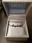 Zales Stainless Steel Bold Script Cursive Sophie Name Necklace