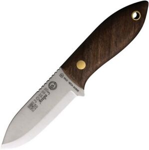 Joker Avispa Walnut Wood 14C28N Sandvik Fixed Blade Knife w/ Belt Sheath - CN121