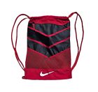 Nike Vapor Gym Sack Red Black Drawstring Sectional Pocket Bag Workout Backpack