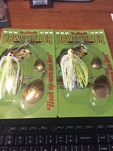 LOT OF TWO (2) HAWG CALLER 1/2OZ PROVEN WINNER #12 SPINNERBAITS NIPS USA MADE
