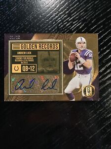 2022 Panini Gold Standard Football ANDREW LUCK Golden Records AUTO 1/10 COLTS