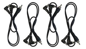 (4) Pack of 2 Way Split Effects Pedal DC Power Cables for CIOKS Power Supplies
