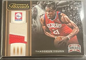THADDEUS YOUNG 2012-13 PANINI THREADS PRIME PATCH SP 25/25