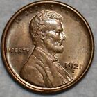 About Uncirculated 1921-S Lincoln Cent, Strongly Luster w/ Almost no wear.