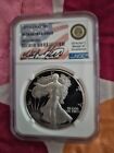 1986 Silver Eagle first year NGC PF 70 Ultra Cameo Miles Standish signed