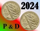 2024 P &D Native American $1  Dollar Sacagawea - Indian Citizenship - UNC