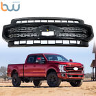 For 2020-2022 Ford F-250 F-350 Super Duty Front Upper Bumper Grille Gloss Black (For: 2022 F-250 Super Duty)