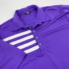 Black Clover Shirt Mens Size 2XL Purple XXL Logo Polo Performance Live Lucky