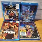 Disney Blu-ray Lot of 4 Tangled 3D Enchanted Prince of Persia Snow White M12