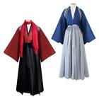 Mens Cosplay Costume Suit  Japanese Kimono Costume Outwear Dress