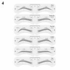 6PCS Eyebrow Shaper Eyebrow Stamp Card Brow Definer Stencil Shaping Makeup Tool+