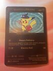 Pokemon Special Delivery Pikachu 60HP Black Foil Fan Art Card SWSH074