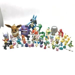 Pokemon Figures Mixed Lot Of 60 - Eevee Pikachu Charmander Gengar *READ