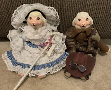 Vintage Lamb Dolls Military And Southern Belle With Accessories Rare