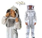 Beekeeping Premium Ventilated Bee Suit 3-Layer Mesh Ultra Cool, Fencing Veil, XL